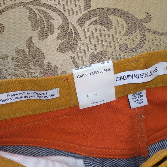 NEW Calvin Klein American Classics High Rise Straight Jeans 27 X 30 - Picture 5 of 7